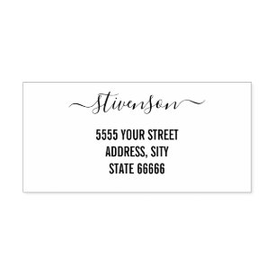 Design Your Own Address Self-inking Stamp Template