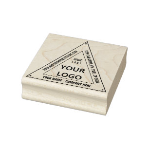 Design Your Own Address Triangle Rubber Stamp