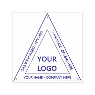 Design Your Own Address Triangle Self-inking Stamp
