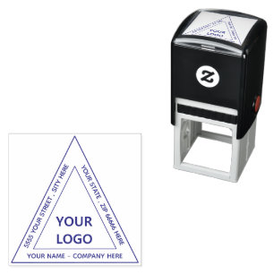 Design Your Own Address Triangle Stamp Template