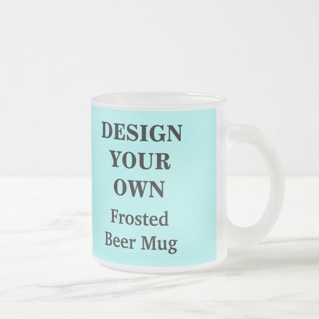 Design Your Own Beer Mug - Light Blue (Right)