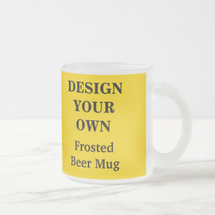 Design Your Own Beer Mug - Yellow