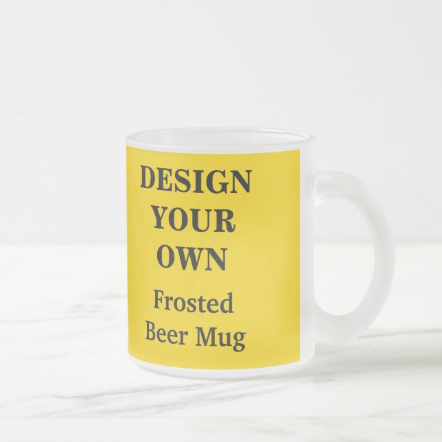Design Your Own Beer Mug - Yellow (Right)