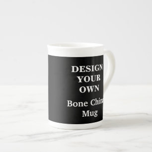 Design Your Own Bone China Mug - Black
