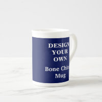 Design Your Own Bone China Mug - Blue
