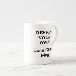 Design Your Own Bone China Mug - White