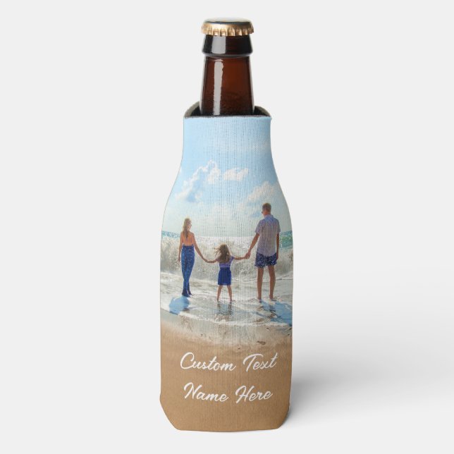 Design Your Own Bottle Coolers Gift Custom Text (Bottle Front)
