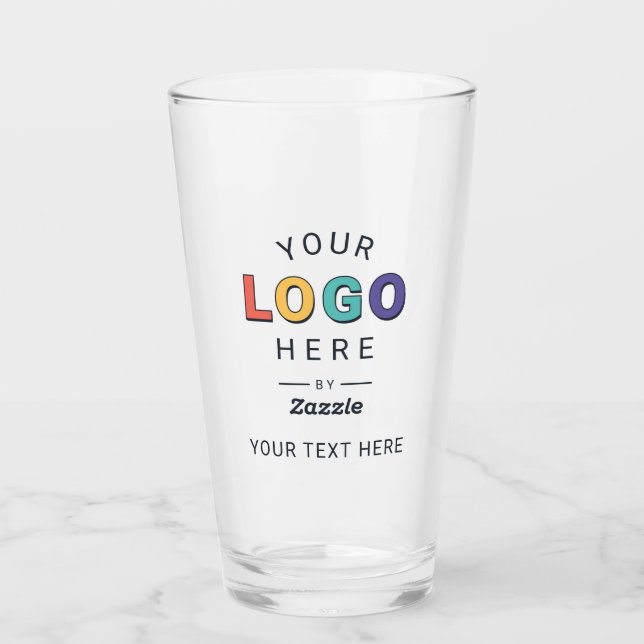 Design Your Own Brand Logo Design Glass (Front)