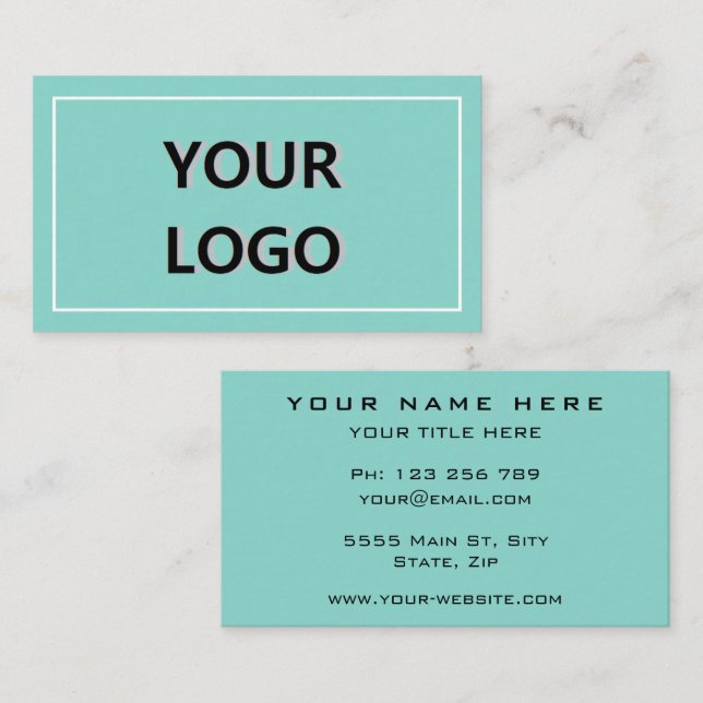 Design Your Own Branded Business Cards Example (Front/Back)