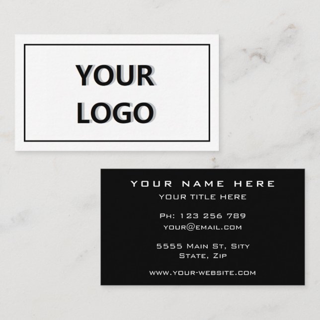 Design Your Own Branded Business Cards Template (Front/Back)