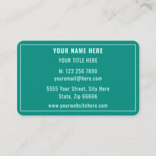 Design Your Own Business Card Example