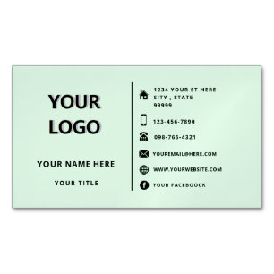 Design Your Own Business Card Magnet Template