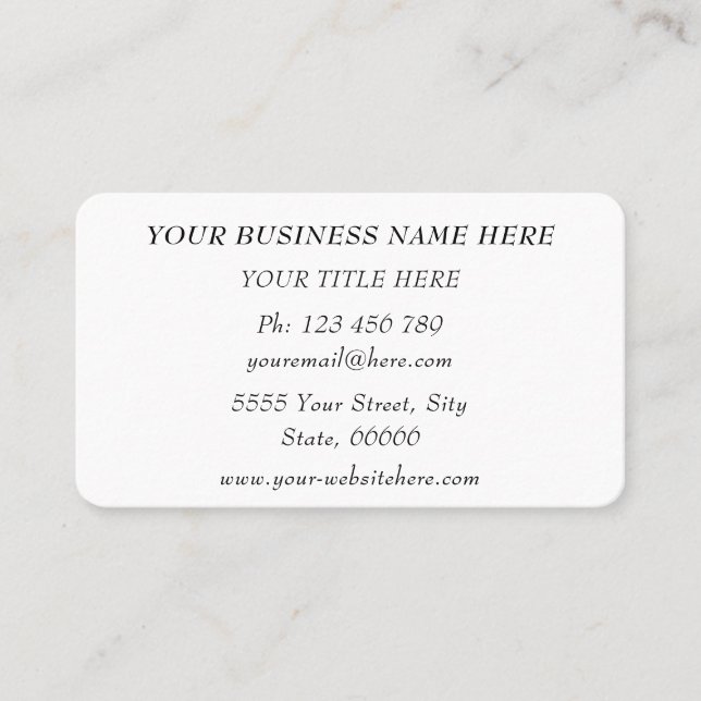 Design Your Own Business Cards Template with Logo (Front)