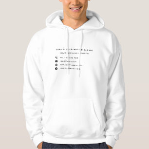 Design Your Own Business Hoodie Example