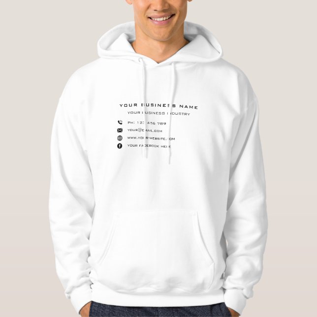 Design Your Own Business Hoodie Example (Front)