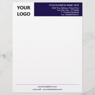 Design Your Own Business Letterhead Custom Colour