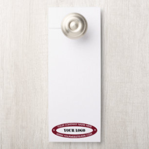 Design Your Own Business Logo Door Hanger Example