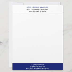 Design Your Own Business Logo Letterhead Template