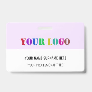 Design Your Own Business Logo Name Badge Template ID Badge
