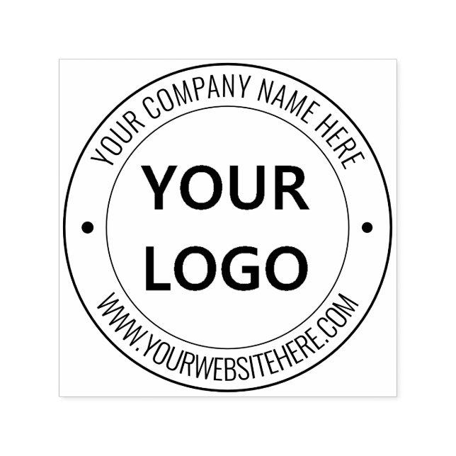 Design Your Own Business Logo Round Stamp Template (Design)
