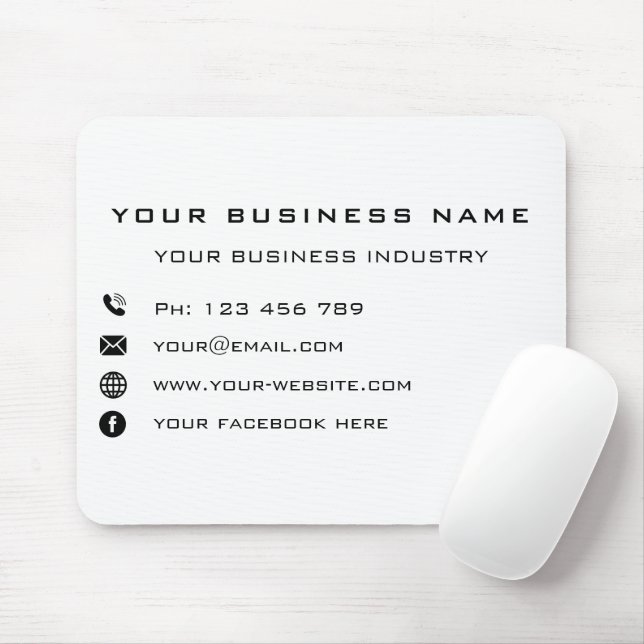 Design Your Own Business Mouse Pad Example (With Mouse)