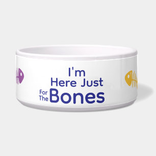 Design Your Own Cat Food Bowl - Fish Bone