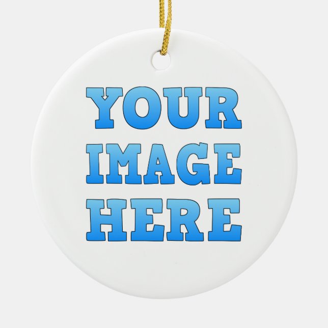 Design Your Own Ceramic Circle Ornament (Front)