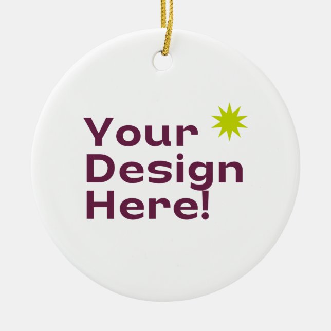 Design Your Own Ceramic Tree Decoration (Front)