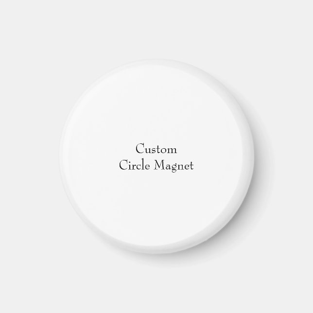 Design Your Own Circle Magnet (Front)