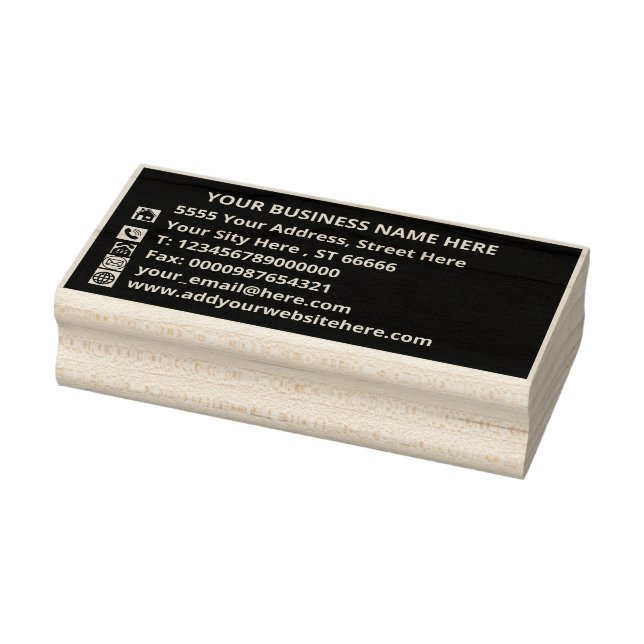 Design Your Own Colour Address Rubber Stamp (Stamp)