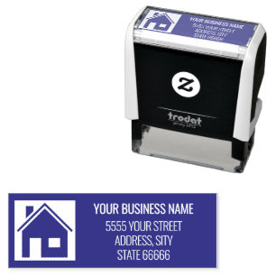 Design Your Own Colour Address Self-inking Stamp