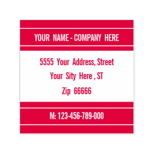 Design Your own Colour Address Self-Inking Stamp