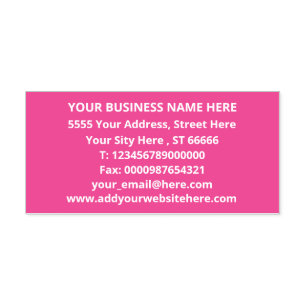 Design Your Own Colour Address Self-inking Stamp