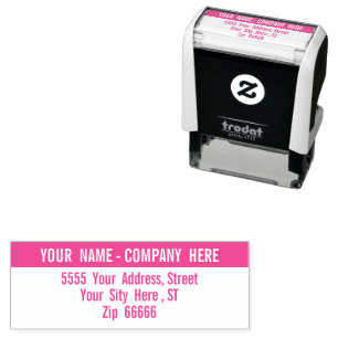 Design Your Own Colour Fonts Address Stamp Templat