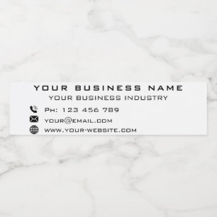Design Your Own Company Bottle Labels Template