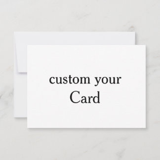 Design Your Own custom 3.5" x 5" Flat Card