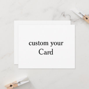 Design Your Own custom 4.25" x 5.5" Flat Card