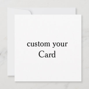 Design Your Own custom 5.25" x 5.25" Flat Card