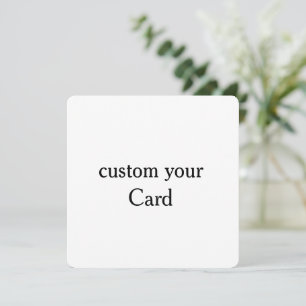 Design Your Own custom 5.25" x 5.25" Flat Card
