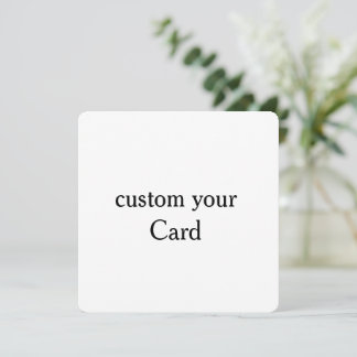Design Your Own custom 5.25" x 5.25" Flat Card