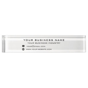 Design Your Own Custom Business Desk Name Plate