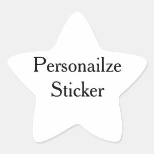 Design Your Own custom Classic Star Sticker