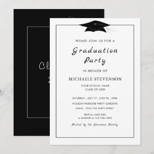 Design Your Own Custom Colour Graduation Invitatio