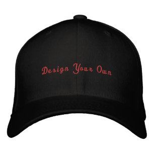 Design Your Own Custom Flexfit Wool Embroidered Hat