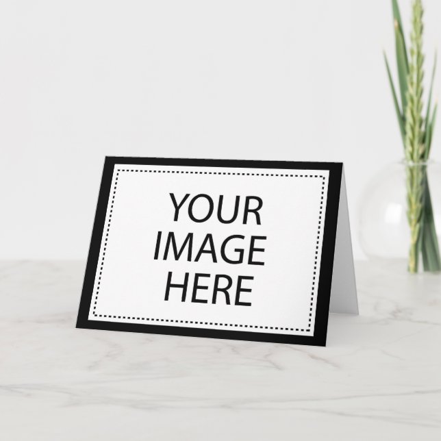 Design Your Own Custom Gifts - Blank Card (Front)