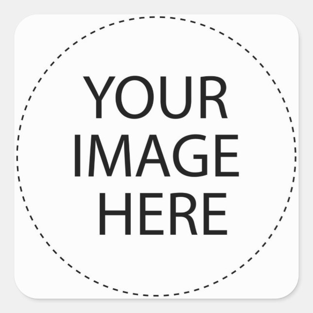 Design Your Own Custom Gifts - Blank Square Sticker (Front)