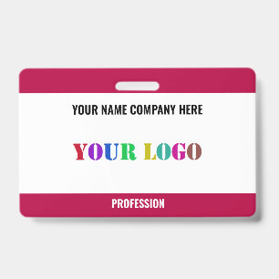 Design Your Own Custom Logo Name Business Badge ID Badge