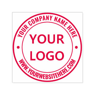 Design Your Own Custom Logo Round Stamp Example