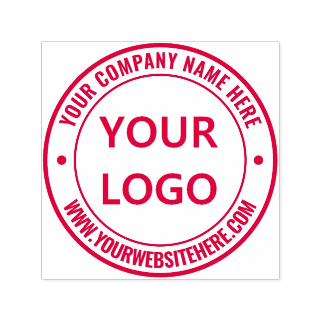 Design Your Own Custom Logo Round Stamp Example (Design)