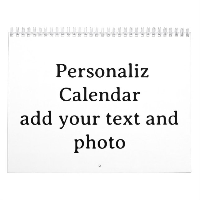 Design Your Own custom Medium Calendar (Cover)